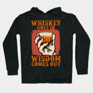 Whisky Goes In Wisdom Comes Out Hoodie